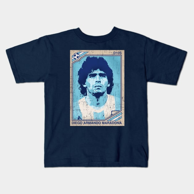 Diego Armando Maradona - 10 Forever Kids T-Shirt by Sachpica